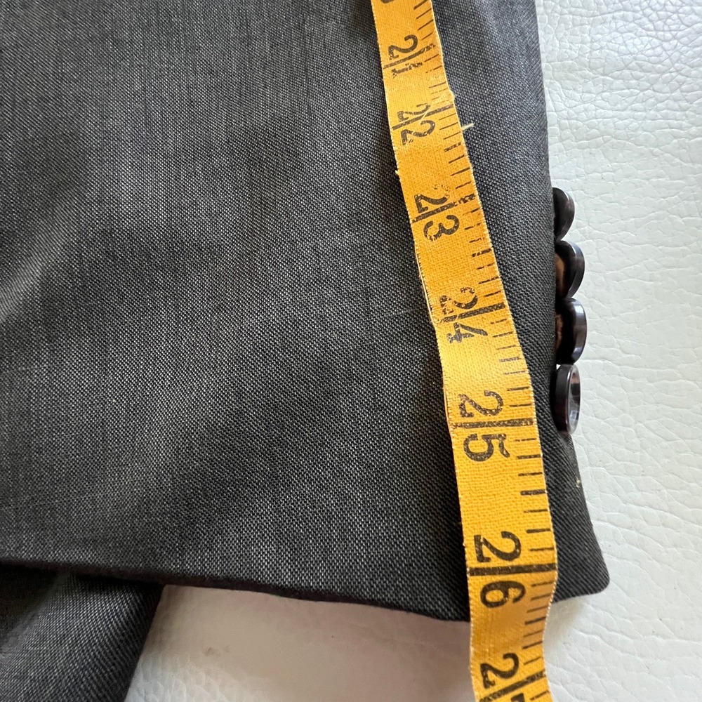 Lauren Ralph Lauren Blazer Mens 48R Gray Taupe Wool Sport Coat Business Jacket - Picture 7 of 12